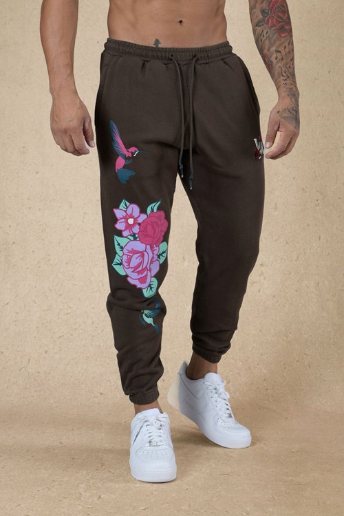 YoungLA 203 Zen Joggers Brązowe Niebieskie | 890-PHCNYR