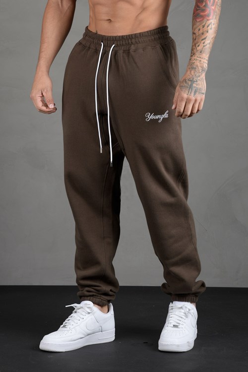 YoungLA 211 For Him Joggers Brązowe | 362-CGPYAN