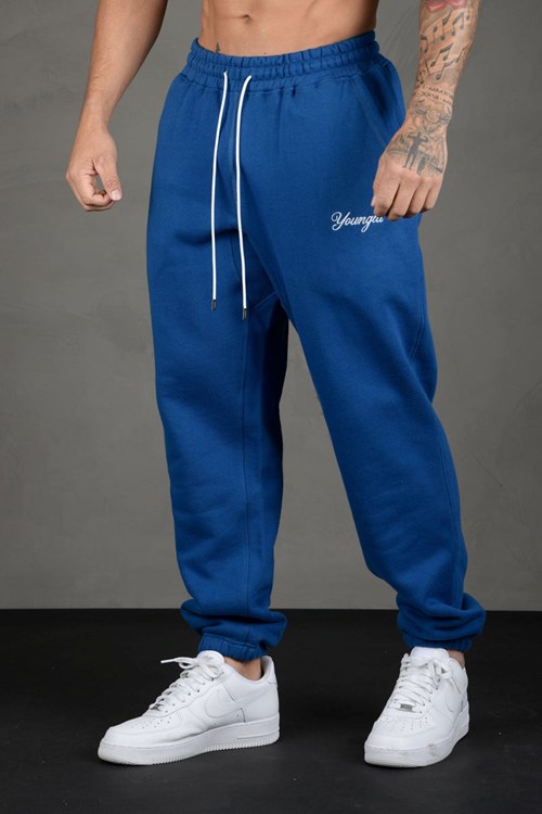 YoungLA 211 For Him Joggers Królewski Niebieski Niebieskie | 978-CEGRVL