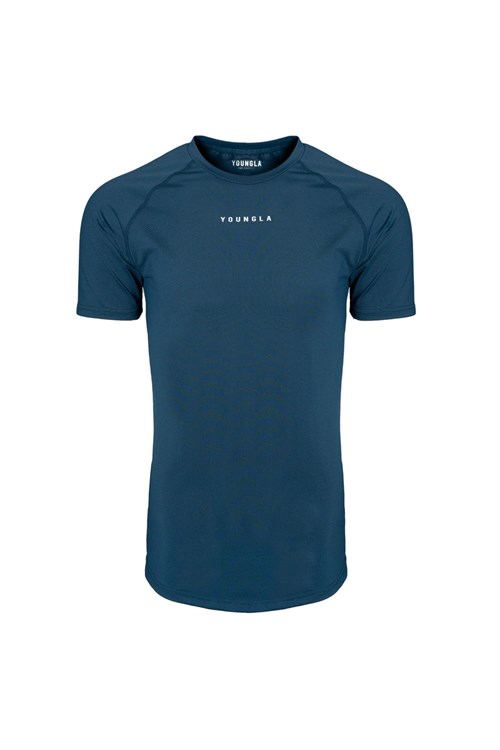 YoungLA 440 Performance Line Krótkie Sleeve Shirts Teal | 095-ORNDPU